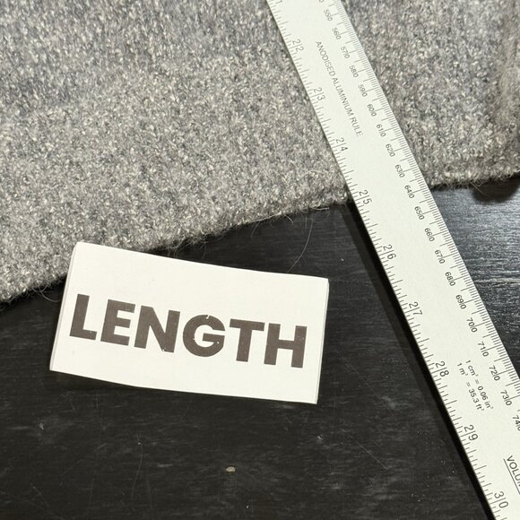 Vintage 80s Silk Angora Blend Gray Sequin Beaded Womens Holiday Sweater Medium - Picture 9 of 9